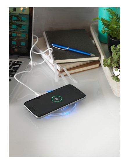 branded meteor qi wireless charging pad