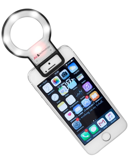 branded reflekt led mirror and flashlight for smartphones