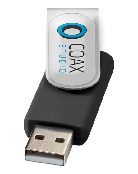 branded rotate-doming 4gb usb flash drive