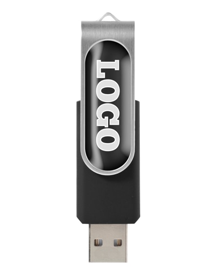 branded rotate-doming 4gb usb flash drive