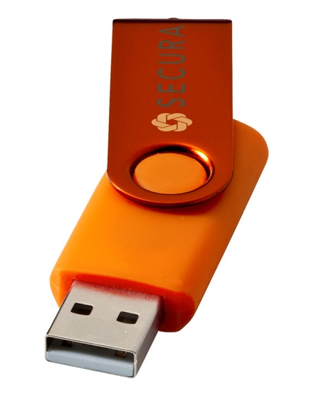 branded rotate-metallic 4gb usb flash drive