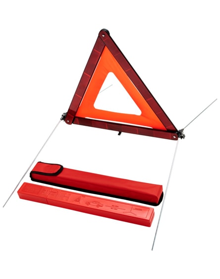 branded carl safety triangle in storage pouch