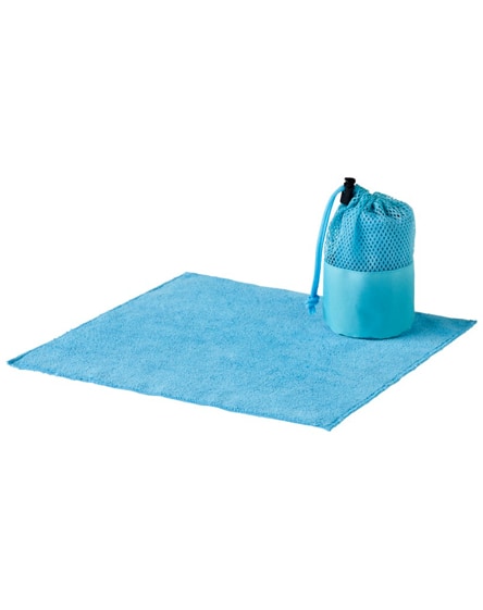 branded diamond car cleaning towel and pouch