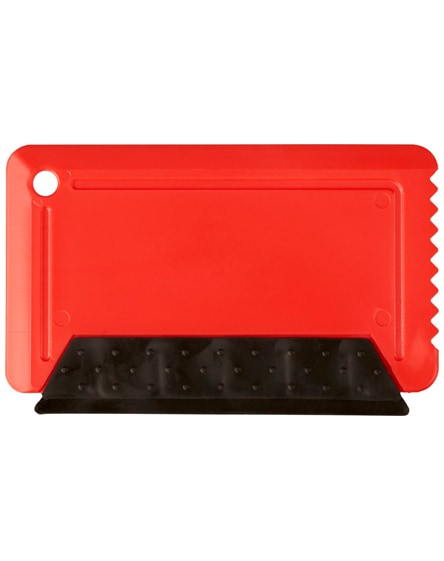 branded freeze credit card sized ice scraper with rubber