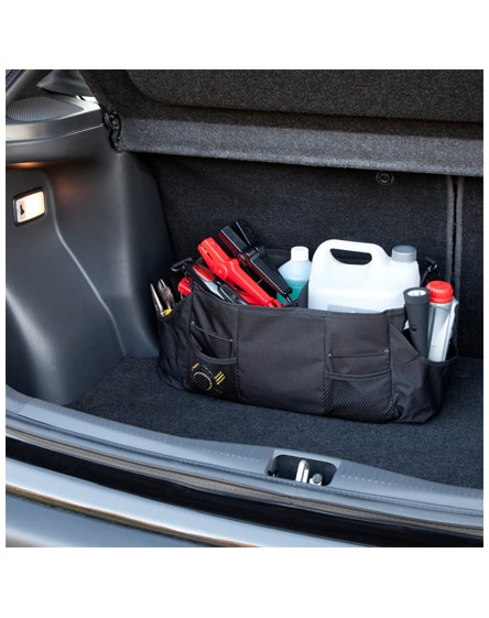branded grizzly portable trunk organiser