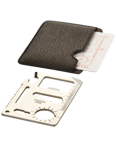 branded saki 15-function pocket tool card