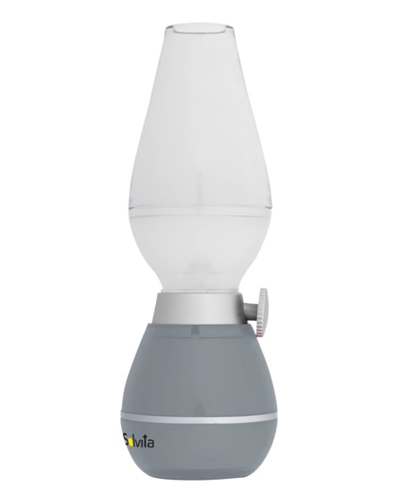 branded hurricane lantern light with blow sensor