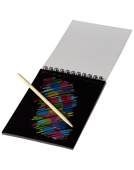 branded waynon colourful scratch pad with scratch pen