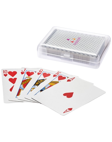 branded reno playing cards set in case
