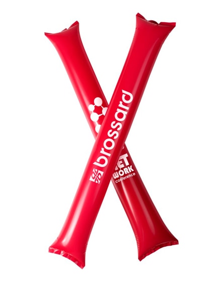 branded cheer 2-piece inflatable cheering sticks