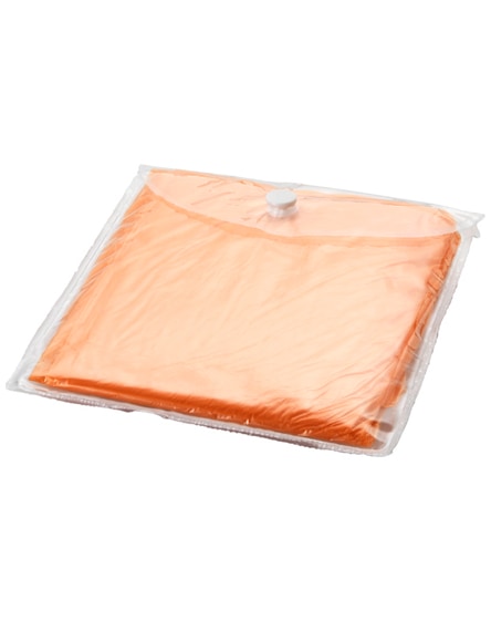 branded huko disposable rain poncho with storage pouch