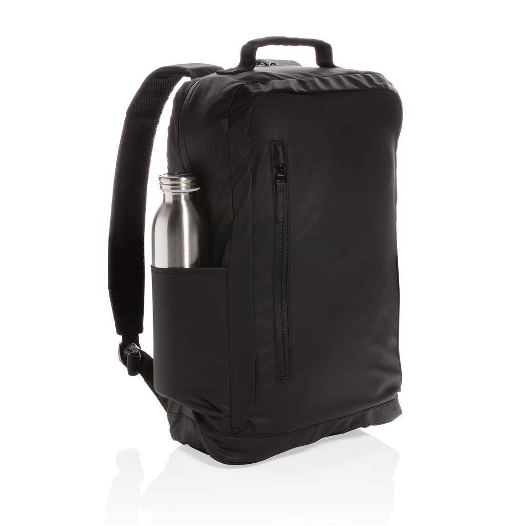 Fashion Black 15.6" Laptop Backpack Pvc Free