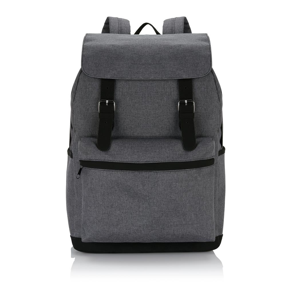 Laptop Backpack With Magnetic Buckle Straps