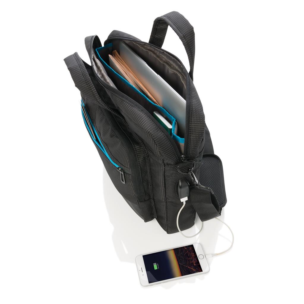 Elite 15.6” Usb Rechargeable Laptop Bag