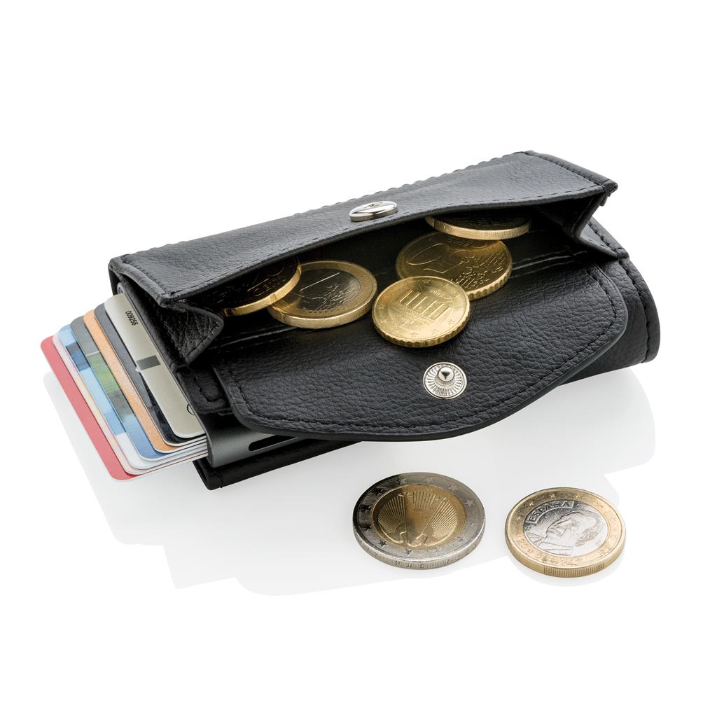 C Secure Rfid Cardholder & Coin Key Wallet