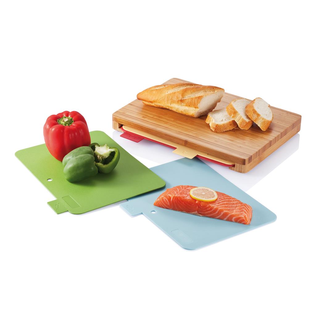 Cutting Board With 4Pcs Hygienic Boards