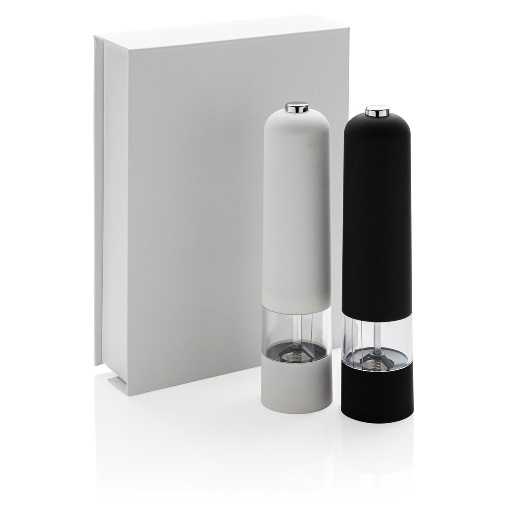 Electric Pepper And Salt Mill Set
