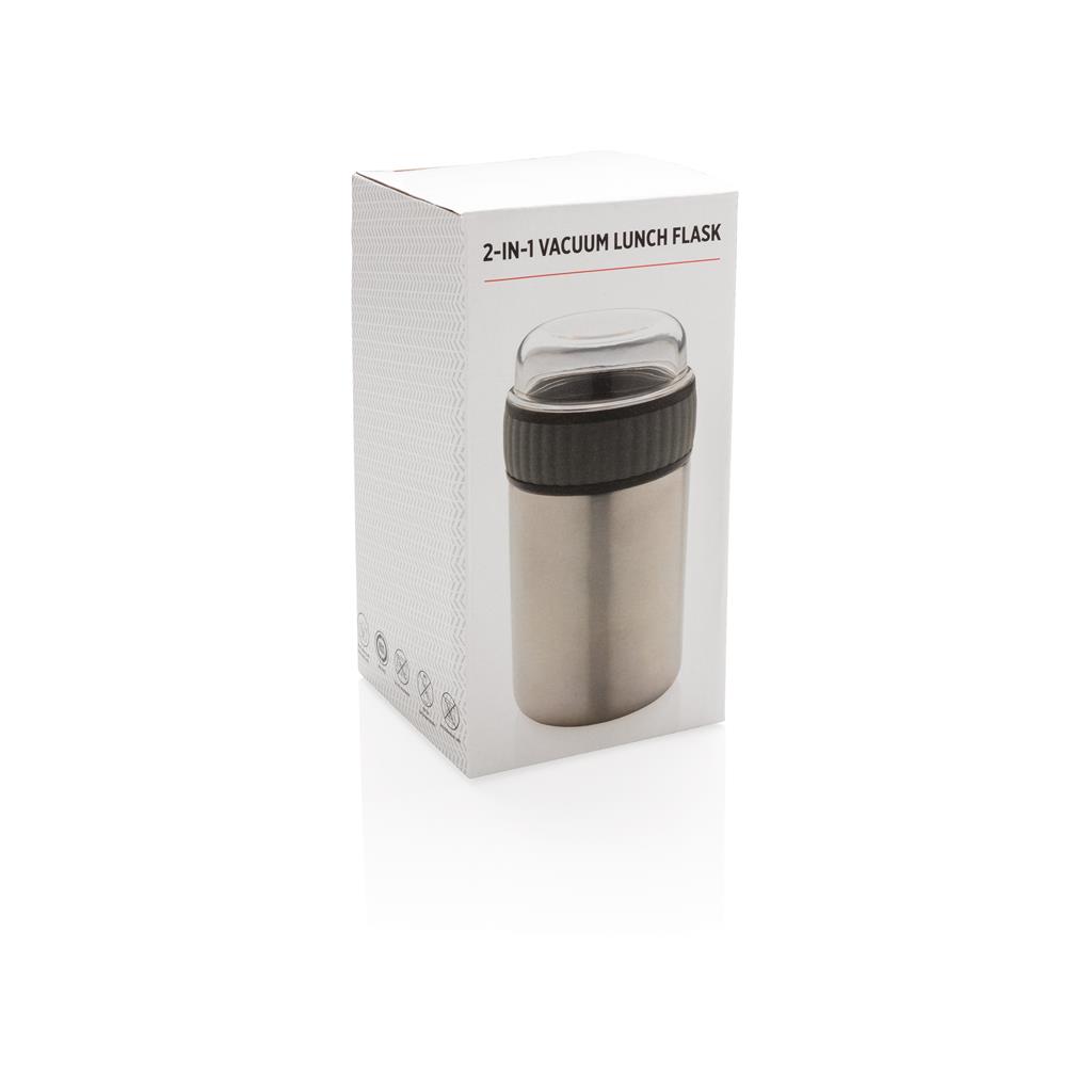2 in 1 Vacuum Lunch Flask