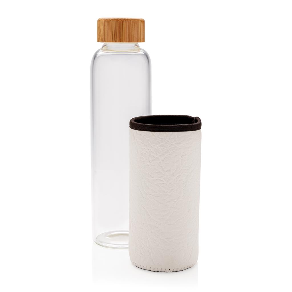 Glass Bottle With Textured Pu Sleeve