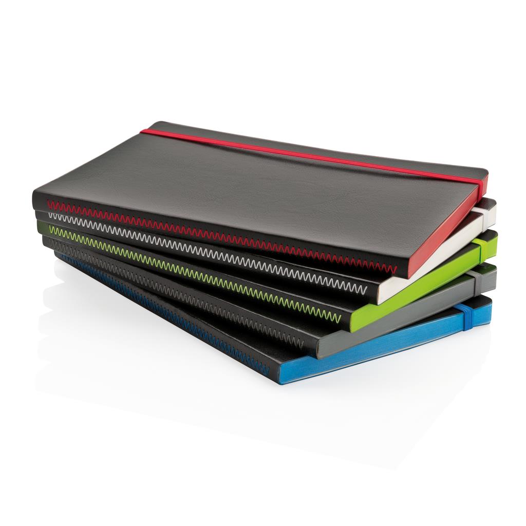 Deluxe A5 Flexible Softcover Notebook Coloured Edge