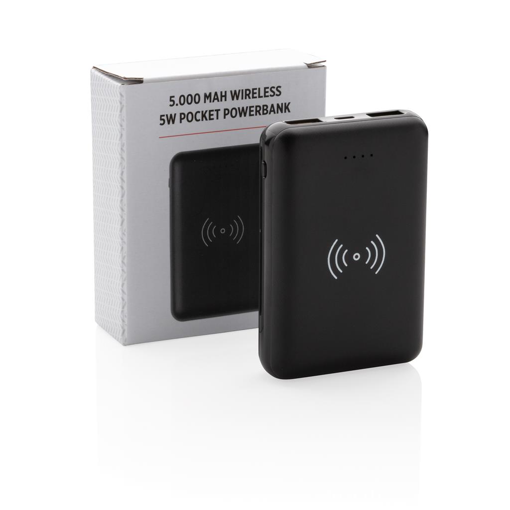 5000mah Wireless 5W Pocket Powerbank