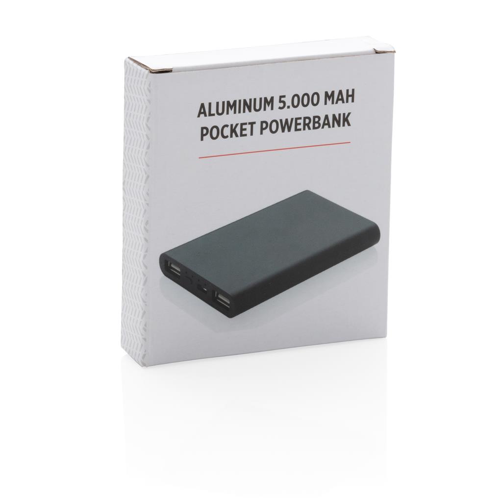 Aluminium 5000mah Pocket Powerbank