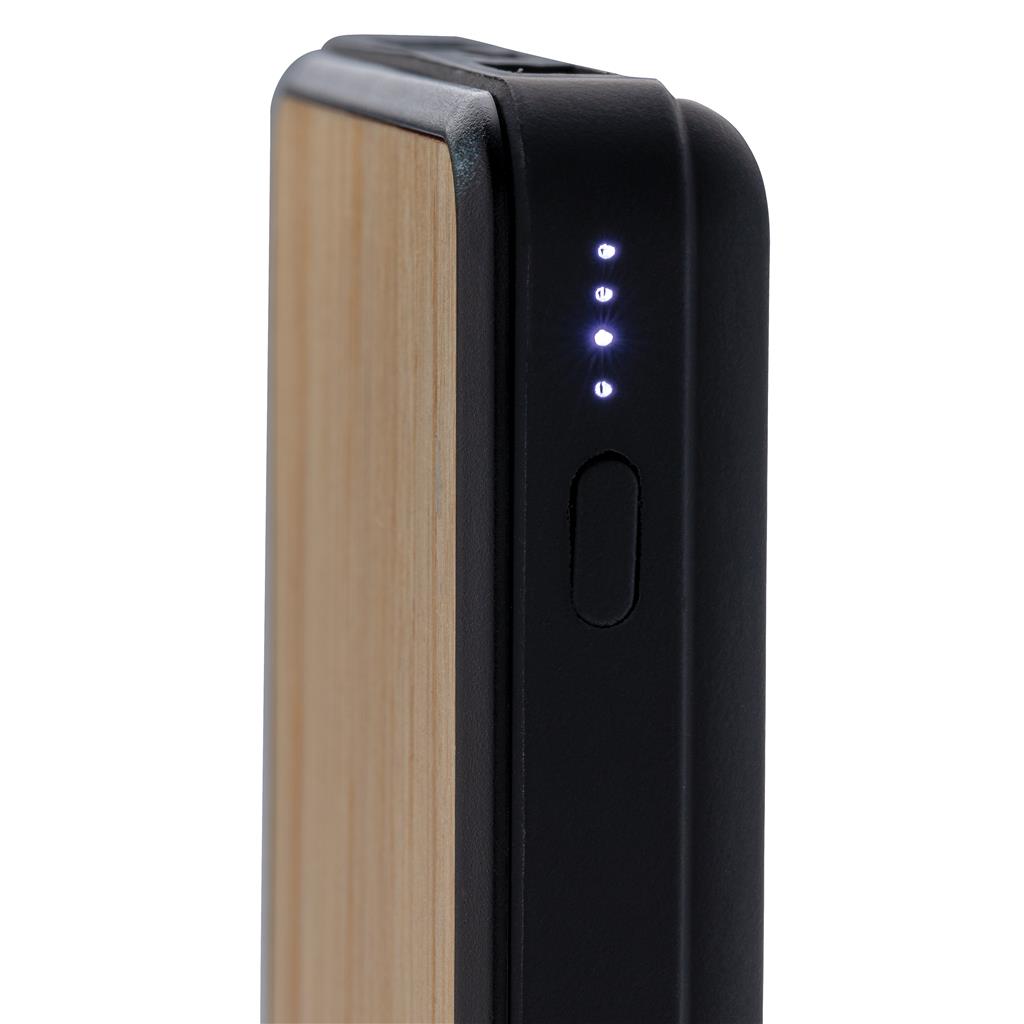 Bamboo 8000mah Wireless Charging Fashion Powerbank