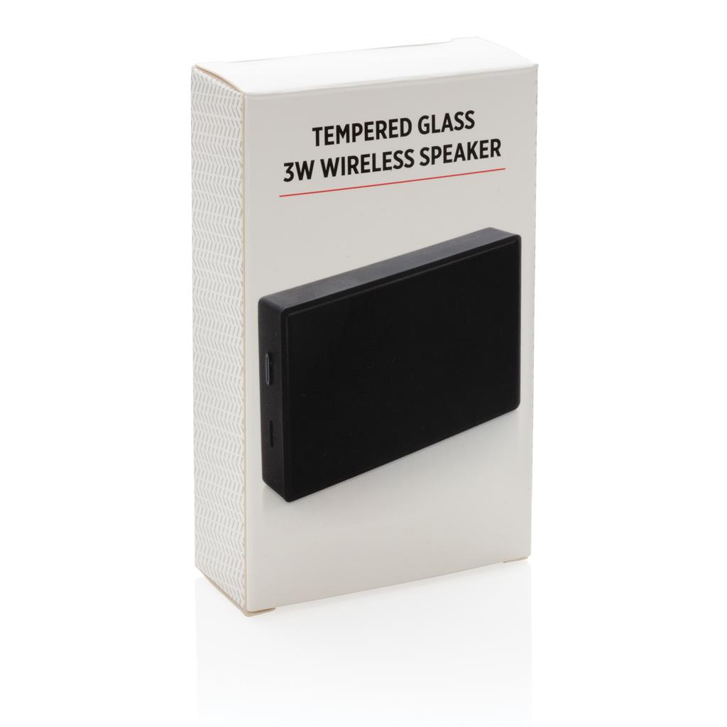Printed Sample Tempered Glass 3W Wireless Speaker