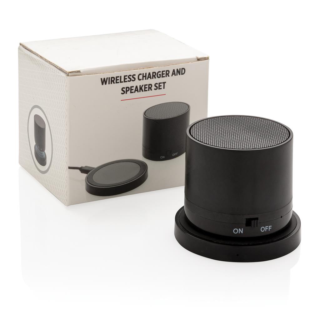 Wireless Charger And Speaker Set