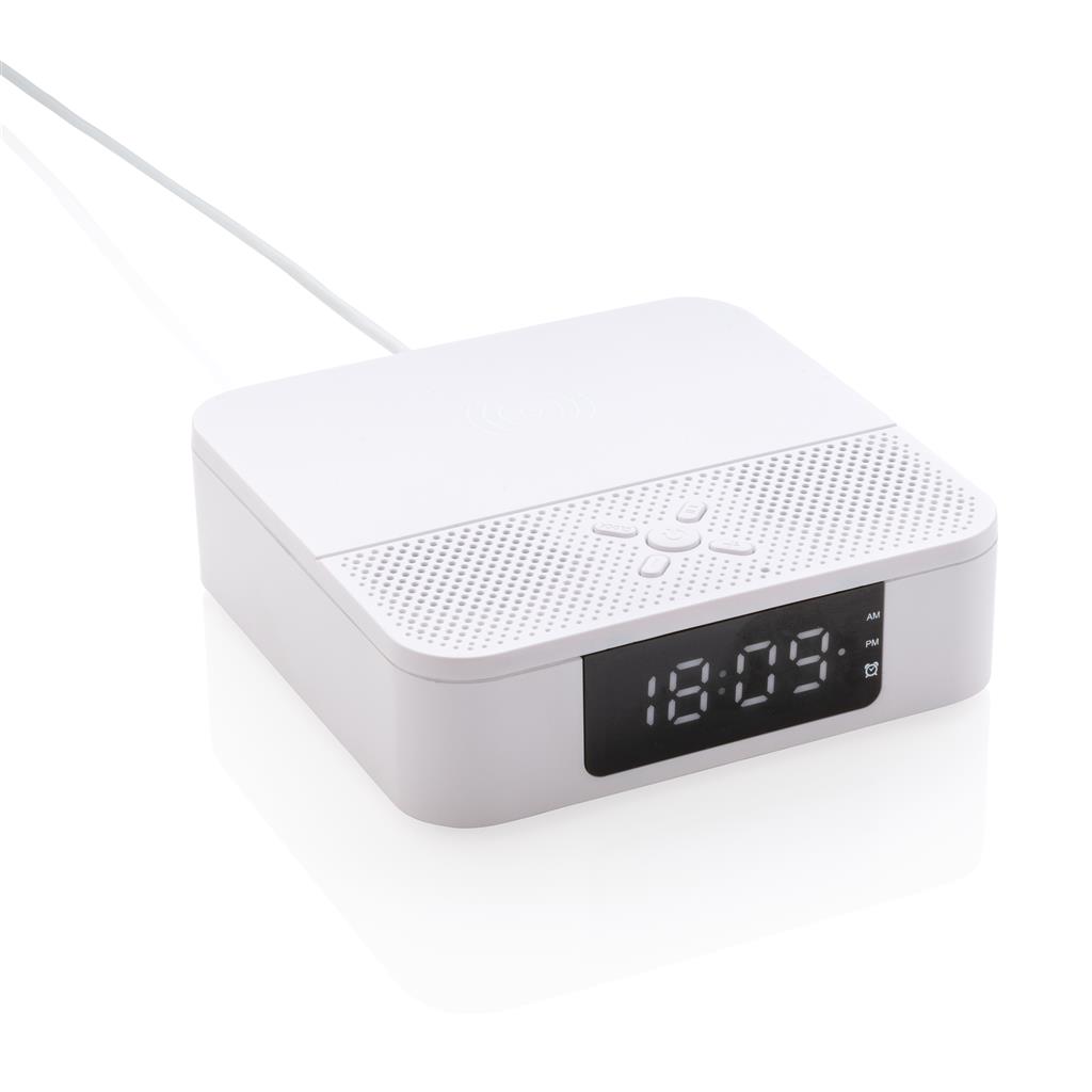 Wireless Charging Speaker With Time Display