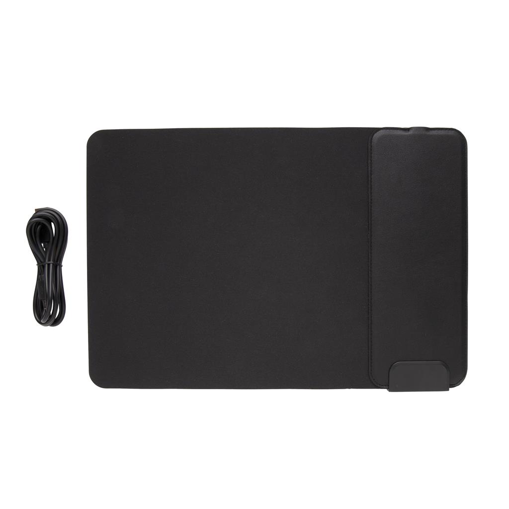 Mousepad With 15W Wireless Charging And Usb Ports