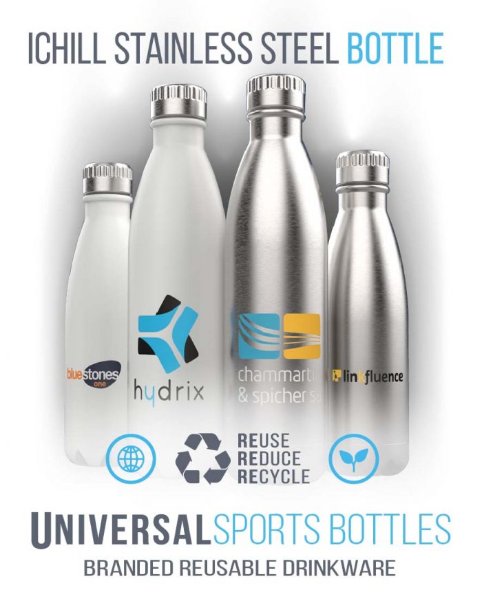 stainless steel branded bottles