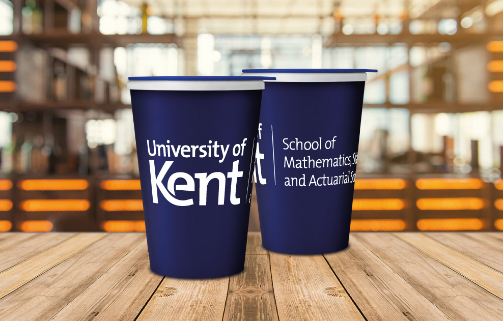 Kent University Branded Reusable Coffee Cups